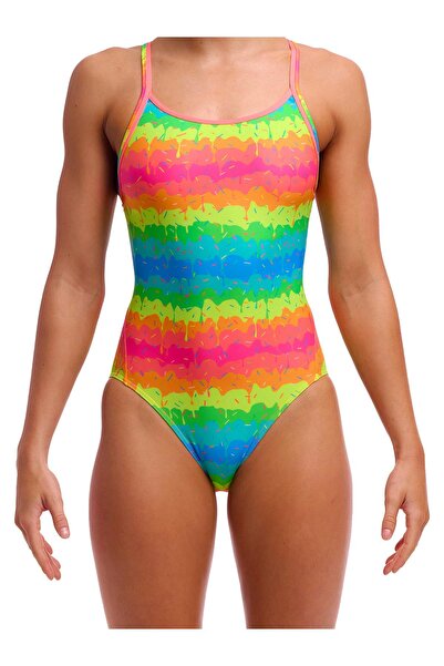 FUNKİTA Db Melting Mayhem Women's Swimsuit-Chlorine Resistant and Comfortable