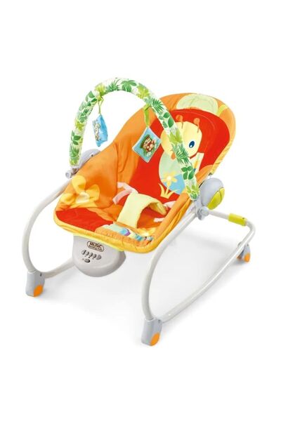 TSUMAB كرسي هزاز موسيقي للأطفال مع قضيب ألعاب - متعدد الألوان