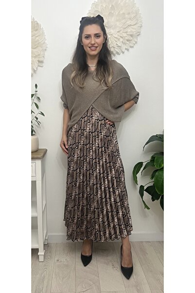 styleFlex Rochie formata din 2 piese, cu pulover din tricot pe deasupra