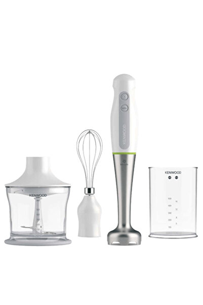 Kenwood خلاط يدوي 3 في 1، 600 واط، سعة 0.6 لتر، سرعتان، فولاذ - OWHDP 109 WG
