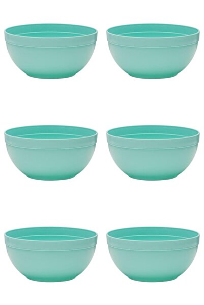 Vervo.ro pentru minți curioase Set of 6 Round Plastic Bowls, 2.5 l, Green