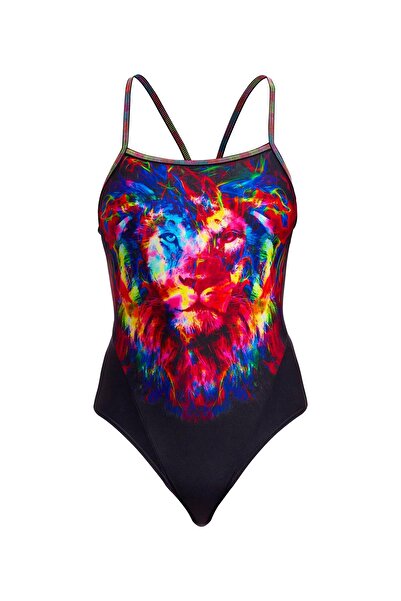 FUNKİTA Alive Girls' Thin Strap Swimsuit |   Colorful and Comfortable Design