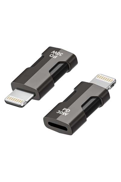 First pro محول USB C إلى Lightning (عبوة من قطعتين)، يدعم محول USB Type C أنث...