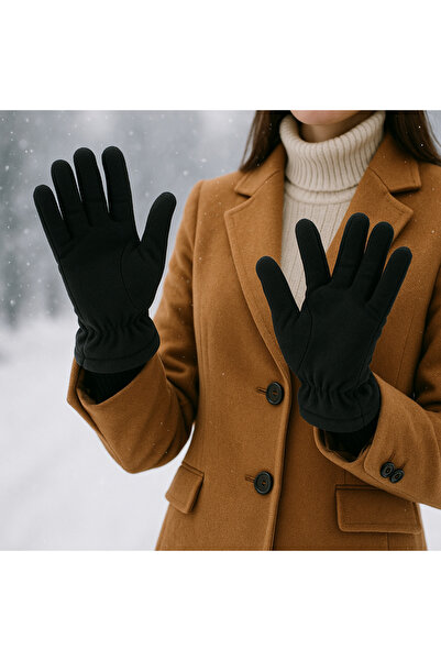 Butik قفازات شتوية نسائية من الصوف - قفازات حرارية ناعمة، دافئة، مقاومة للبرد