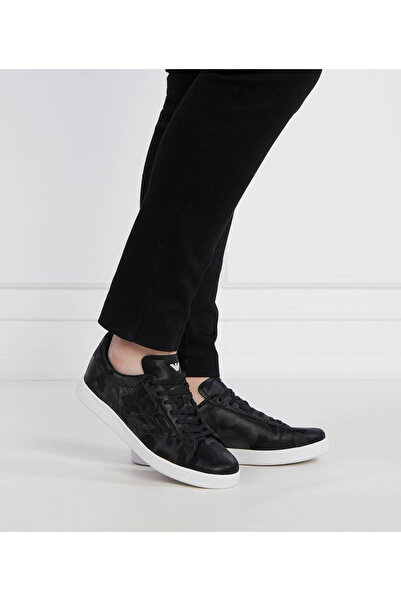 EA7 Emporio Armani Men's sneakers Black Camo White sole