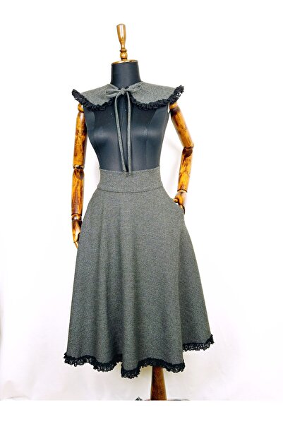 Sihirli Düğmeler Vintage Skirt and Collar