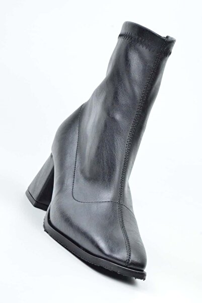 Uzunlu Γυναικείες μπότες Goldstep Skin Flat Toe Square Heel