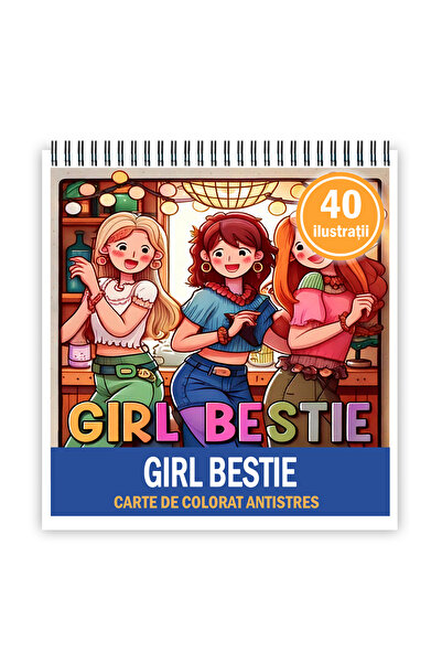 Legendary Gifts Carte de colorat, 40 de ilustrații cu fetița Beastie, 86 de pagini, format A3: A3