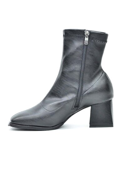 Uzunlu Γυναικείες μπότες Goldstep Skin Flat Toe Square Heel