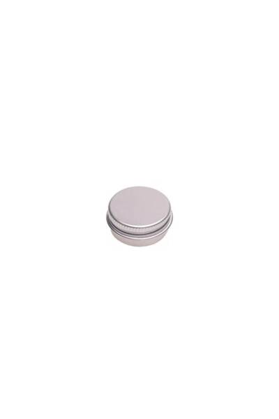DROPY Aluminum box cosmetic container for creams, lotions or gels 10 g, silver