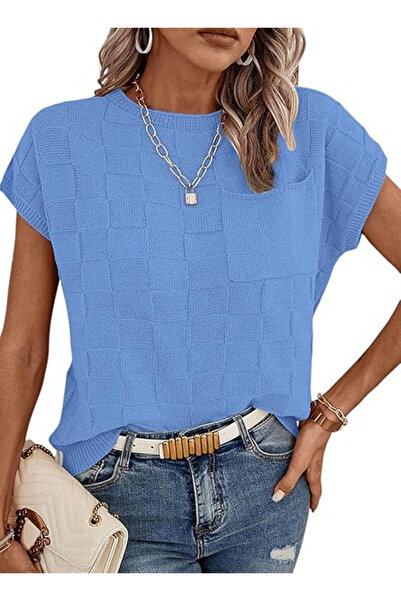 Trendimax Women's T-Shirt - Hoodie - Lightweight Slim Fit - Knitted - Short S...