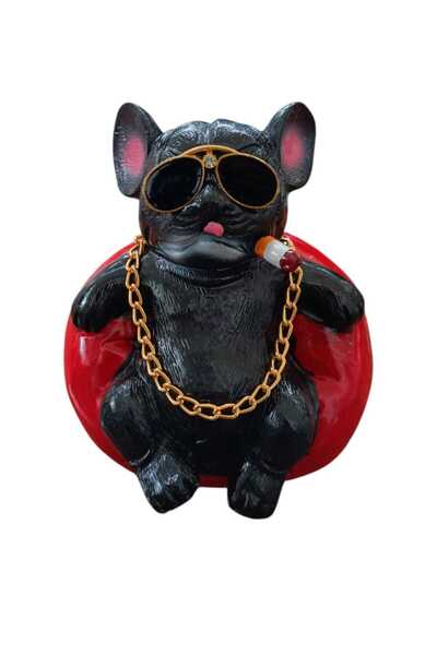 HAYAT STORE Pitbull Figurine Dog Sitting Model Dashboard Car Interior Ornamen...