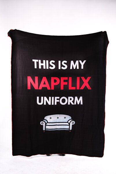JUNIQ EDITION Black Fleece Blanket – “This Is My Napflix Uniform” Edition |  ...