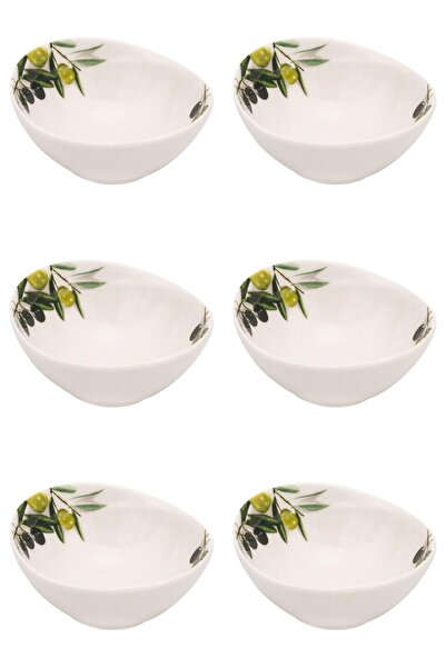 Vervo.ro pentru minți curioase Set of bowls, 6 pieces, 120 ml, Ceramic, White