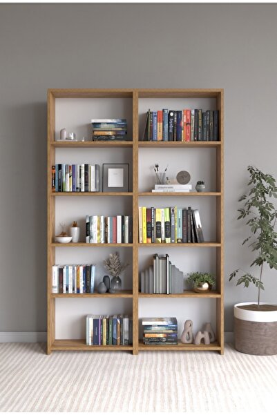 MEK MUSAB 10 RAFLI GENİŞ KİTAPLIK ATLANTİK ÇAM