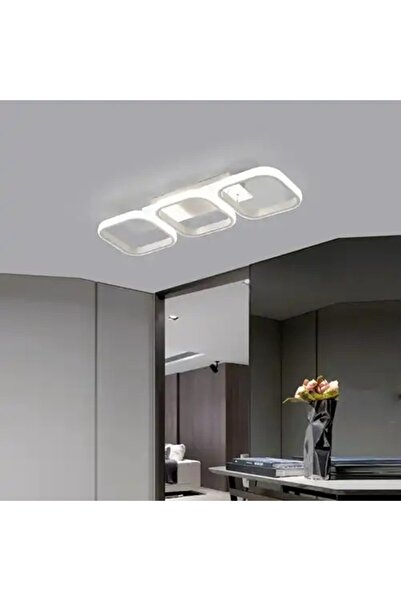 LED CONCEPT Lustra LED cu trei tipuri de lumina, alba, patrata, 60W, 54x17x7cm