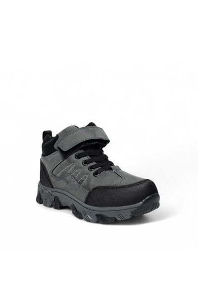 Tuğba Ortopedi 054 Boy's Gray Waterproof Outdoor Boots