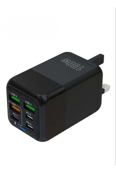 First pro 150W UK 6 Ports Multifunctional Super Fast Charging Adapter Mobile ...