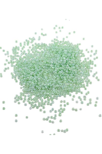 Serhat Aksesuar ve El İşçilik 08 خرز رملي أخضر نعناعي 3 مم (100 جرام 6000 قطعة)