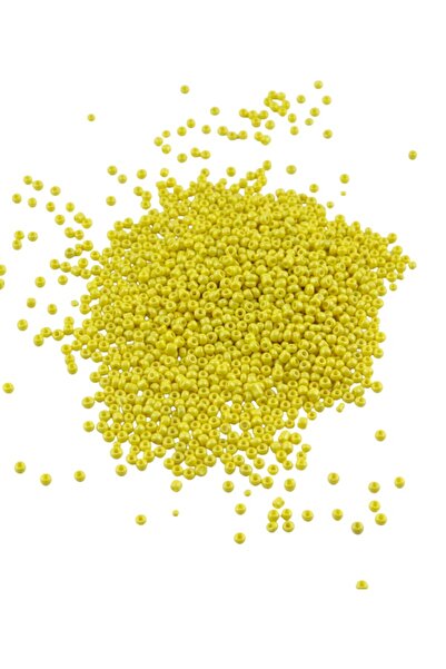 Serhat Aksesuar ve El İşçilik 08 خرز رملي أصفر ليموني باستيل 3 مم (100 جرام 6...