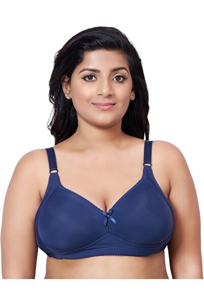 Glamroot Women Full Coverage Plus Size Padded Everyday Bra, Size 40B-44B