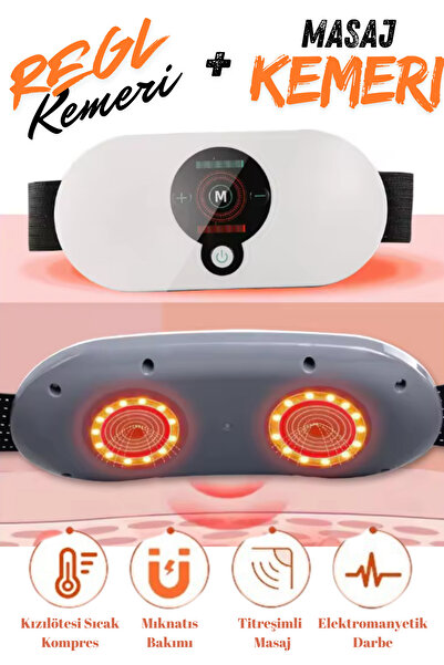 HYPENS Akıllı MASAJ Kemeri – REGL Kemeri- YAĞ YAKMA Kemeri Sıcak Kompres ve T...