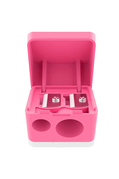 Catrice Duo Cosmetics Sharpener For Slim And Jumbo Pencils With Tightly Closing Cap- Pink