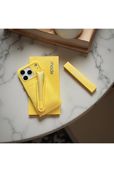 HYPERSOFT Iphone 17 (6.3 inç) Uyumlu Rhode Summer Lip Case Ruj Bölmeli Kılıf
