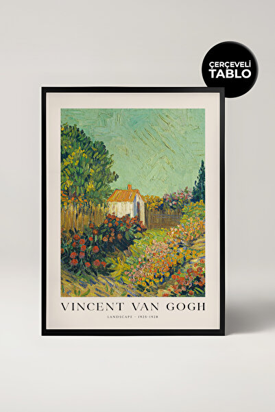 House Gorgeous Van Gogh Landscape Ünlü Ressamlar Çerçeveli Tablo
