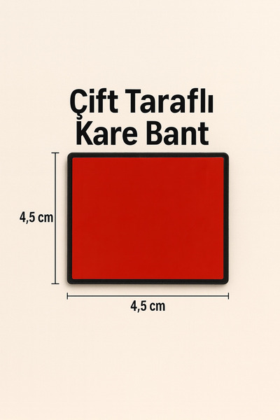 VENON 2 Adet Çift Taraflı Güçlü Kare Montaj Bandı 4.5x4.5 cm – Suya ve Isıya ...