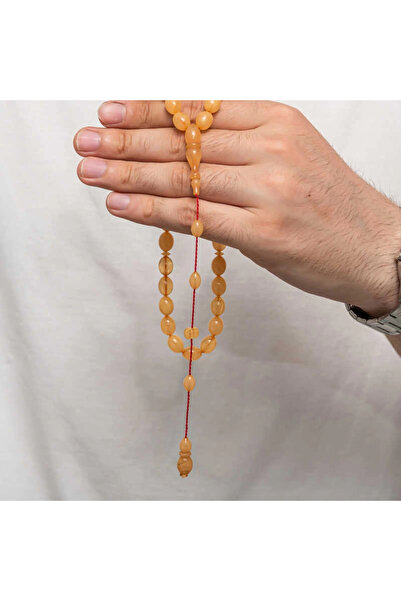 Caseras Pressed Amber Prayer Beads