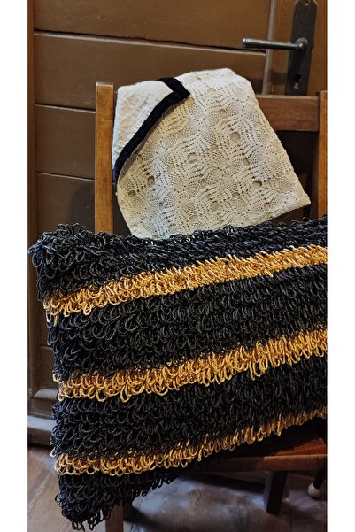 bohemlihouse Kağıt ip el örgüsü bohem tarz(iç dolgulu)