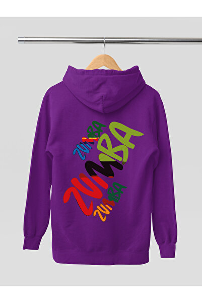 MAGORS ЗУМБА ПЕЧАТАНА ПАМУЧНА ДЪЛЪГ РЪКАВ С КАПЮШОН 3-НИШЕНА СВИТЧКА