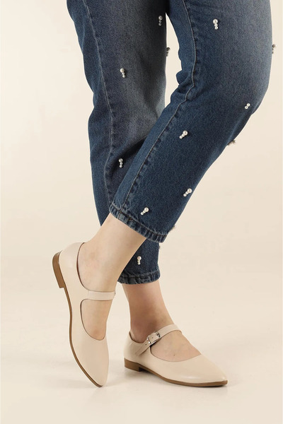 apelles Shoes Women's Casual Belted Ballerina Flats