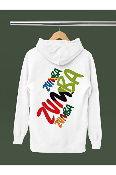 MAGORS ЗУМБА ТАНЦОВА ПЕЧАТНА ПАМУЧНА ДЪЛЪГ РЪКАВ С КАПЮШОН И 3-СТРАНИЧНА СВИТЕР