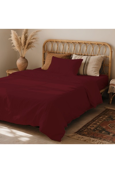 kesenegore 3-Piece Elastic Fitted Sheet Ranforce Cotton Fabric Single Duvet Cover Set