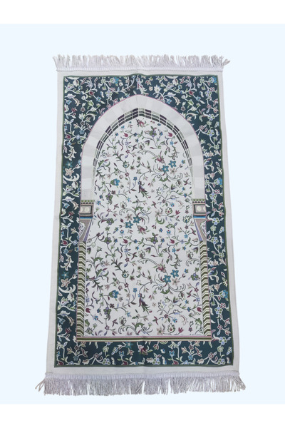 İpekçe Afife Şönil Seccade 70x120 cm – Örgü Saçaklı, Yumuşak Dokulu, Şık ve Dayanıklı Namazlık