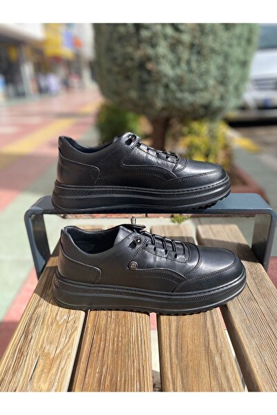 Pierre Cardin Erkek Hakiki Deri Casual Günlük Ayakkabı 90117 Siyah Cilt