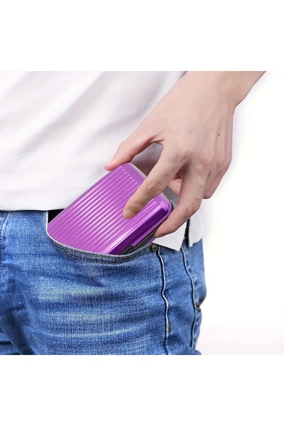 Boldy Aluminum Card Holder - Card Holder with Cover - Travel Card Holder - Business Card Holder with Cover - Card Organizer