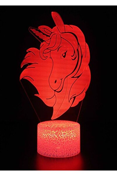 THK Night Light for Children, Horse, THK, 3D, 7 Colors, USB Power or 3 AA Batteries, Christmas, Gift