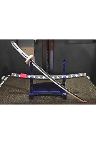 Titrek Toys Trafalgar Law Kikoku 18cm Katana Replika + Kın + Stand | One Piece Koleksiyon Katana
