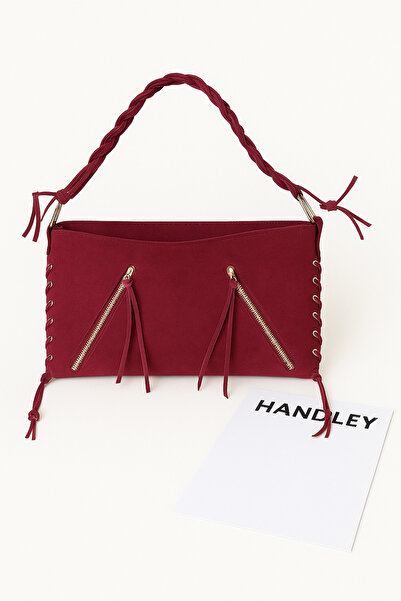 Handley حقيبة كتف وحقيبة يد نسائية من جلد الغزال البوهيمي – تصميم بتفاصيل سحا...