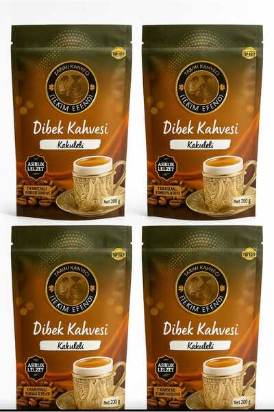 HEKİM EFENDİ Dibek Kahvesi Kakuleli 200 gr 4'lü Fırsat Paket