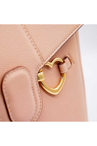 Love Moschino ECO-LEATHER BACKPACK WITH GOLD DETAILS