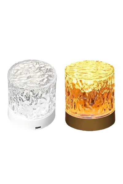 THK ® Veioză circulară pentru copii, 8 cm, 3D, alimentată prin USB, aniversare, ziua de naștere, cadou, violet