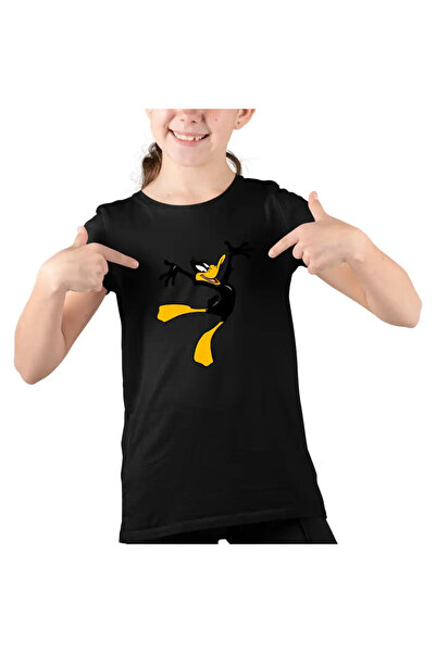 OEM Tricou Copii Fete Daffy Duck Ratoi Negru