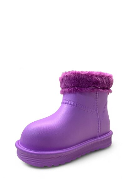 Tuğba Ortopedi 190 Дівчачі лілові дощові чоботи з хутром всередині