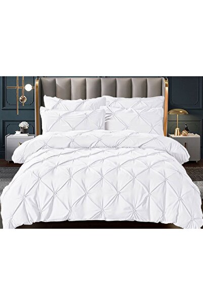 Talis Rynker White Double Bed Linen 6 Pieces, Finet