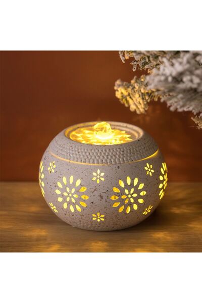 OEM Decorative Artesian Fountain with Flower Pattern & Light