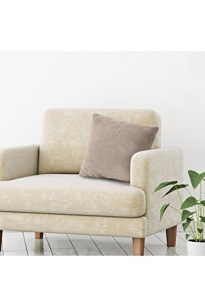 OEM Beige Rabbit Decorative Winter Cushion Cover 50x50cm